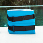 Paire d’haltères pour pieds aquafitness avec sangles de maintien.